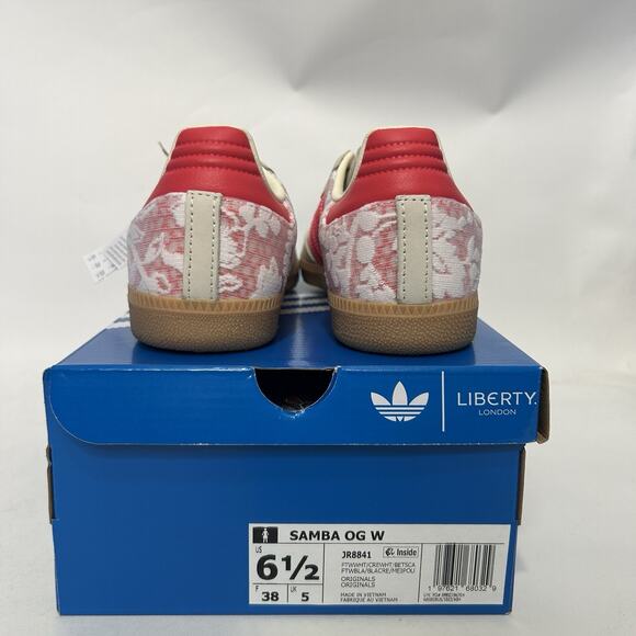 Adidas Samba OG X Liberty London - “Better Scarlet” JR8841 - Picture 4 of 6